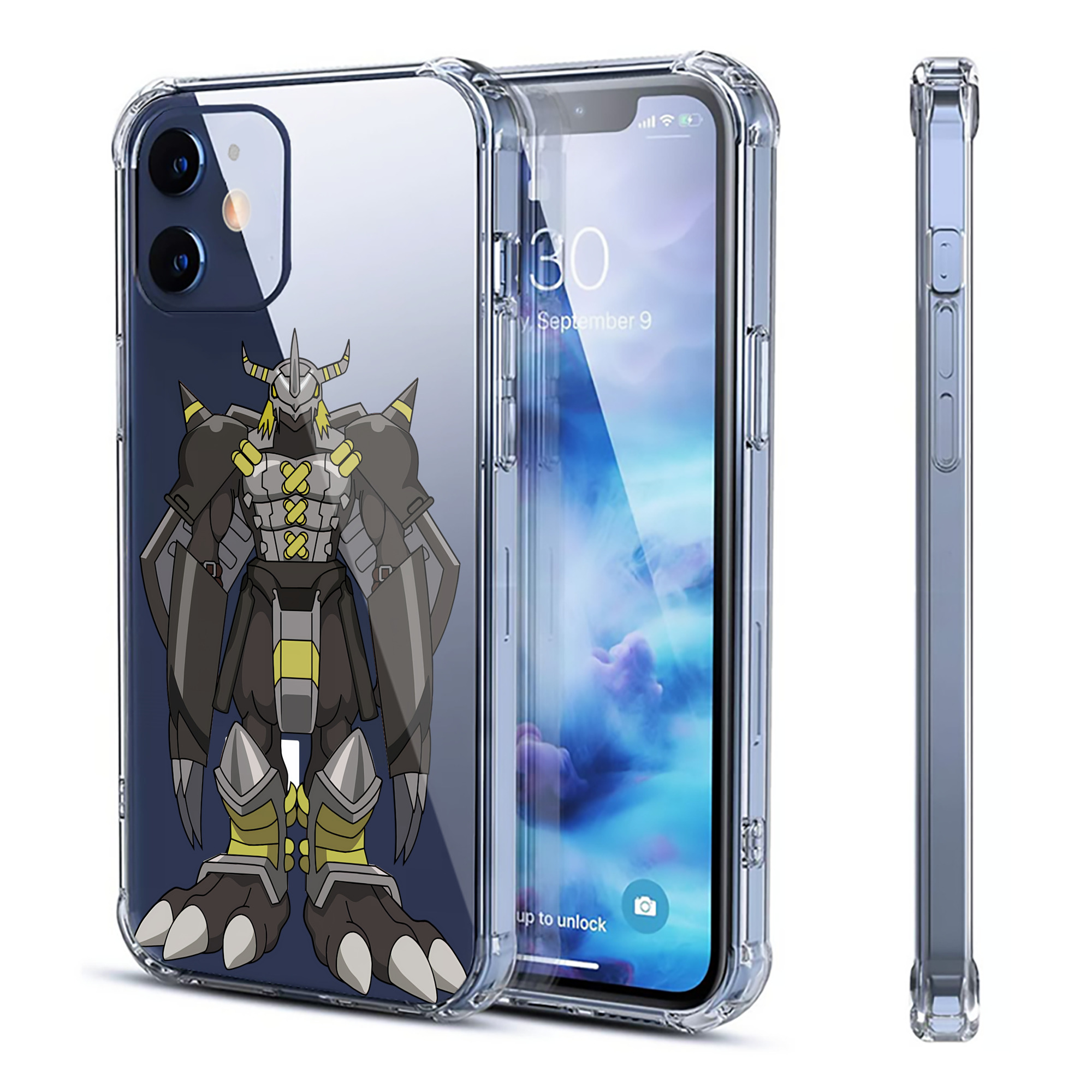 （画像用） Digimon デジタルモンスター/デジモン 【iPhone 12シリーズ対応】透明スマホケース（クリアソフトケース）
